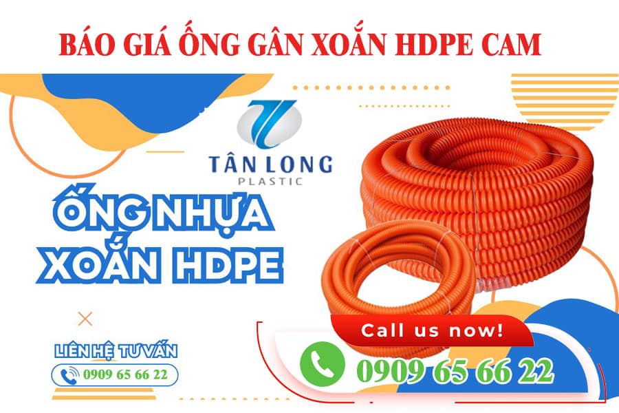 BÁO GIÁ ỐNG NHỰA XOẮN HDPE CAM