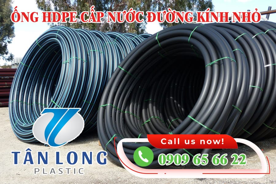 ỐNG TRƠN HDPE CẤP NƯỚC ĐƯỜNG KÍNH NHỎ