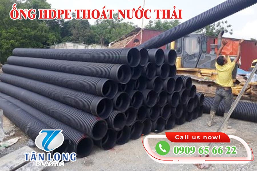 Ống Thoát Nước Thải HDPE 1 vách