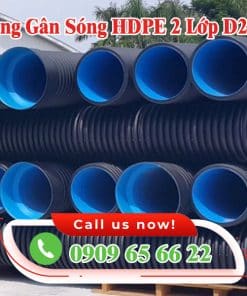ỐNG GÂN SÓNG HDPE 2 LỚP 250SN4