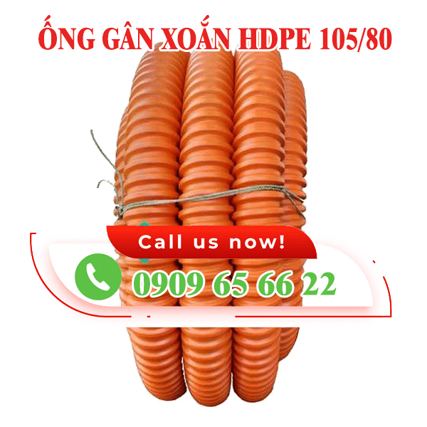 Ống gân xoắn HDPE 105-80 02