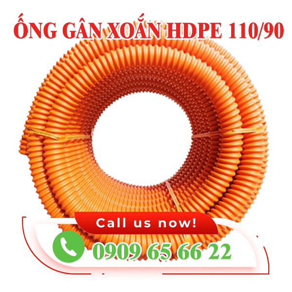 Ống gân xoắn HDPE 110-90