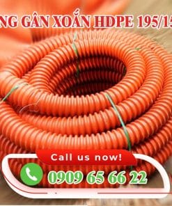 ỐNG NHỰA XOẮN HDPE 195/150
