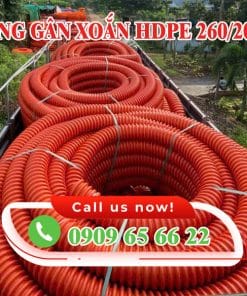 ỐNG NHỰA XOẮN HDPE 260/200