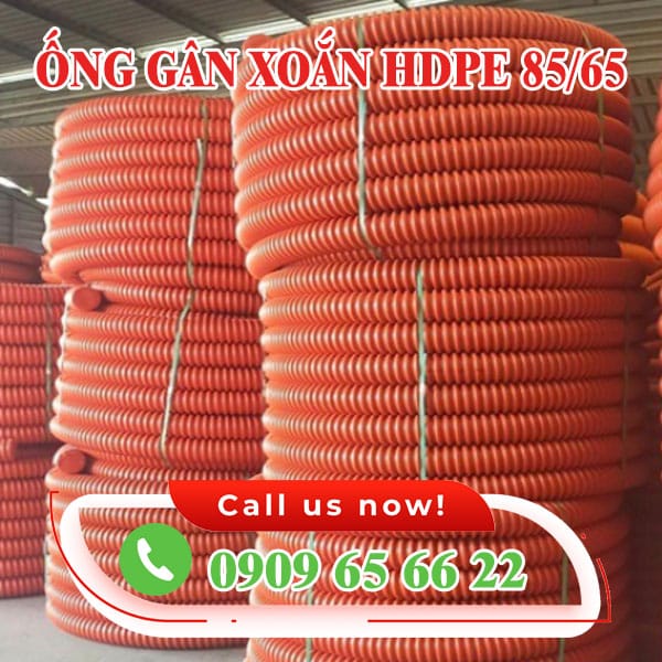 Ống gân xoắn HDPE 85-65