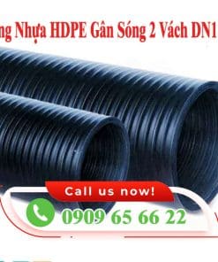 ỐNG NHỰA HDPE GÂN XOẮN 2 VÁCH DN150