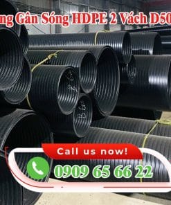 ỐNG NHỰA HDPE GÂN XOẮN 2 VÁCH DN500