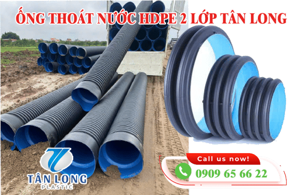 Ống thoát nước HDPE 2 lướp tân long