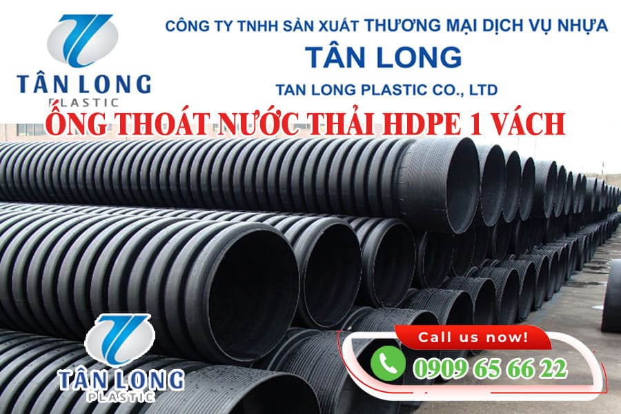 Ống thoát nước HDPE 1 vách