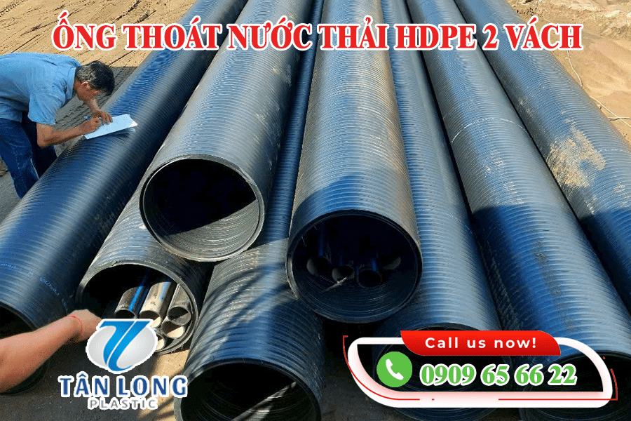 Ống thoát nước HDPE 2 vách