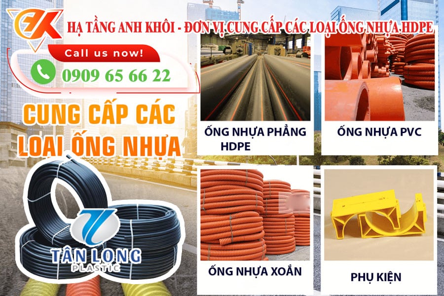 Đại lý ống nhựa HDPE miền tây - Hạ Tầng Anh Khôi