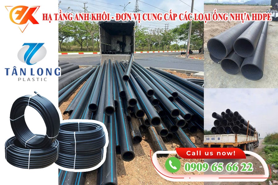 Hạ Tầng Anh Khôi chuyên cung cấp ống nhựa hdpe tại miền tây
