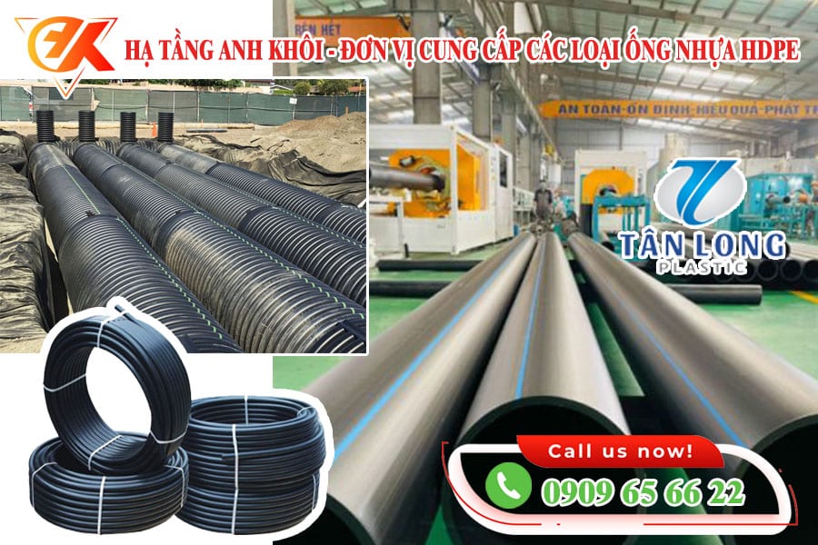 Đại lý ống nhựa cấp thoát nước HDPE miền tây